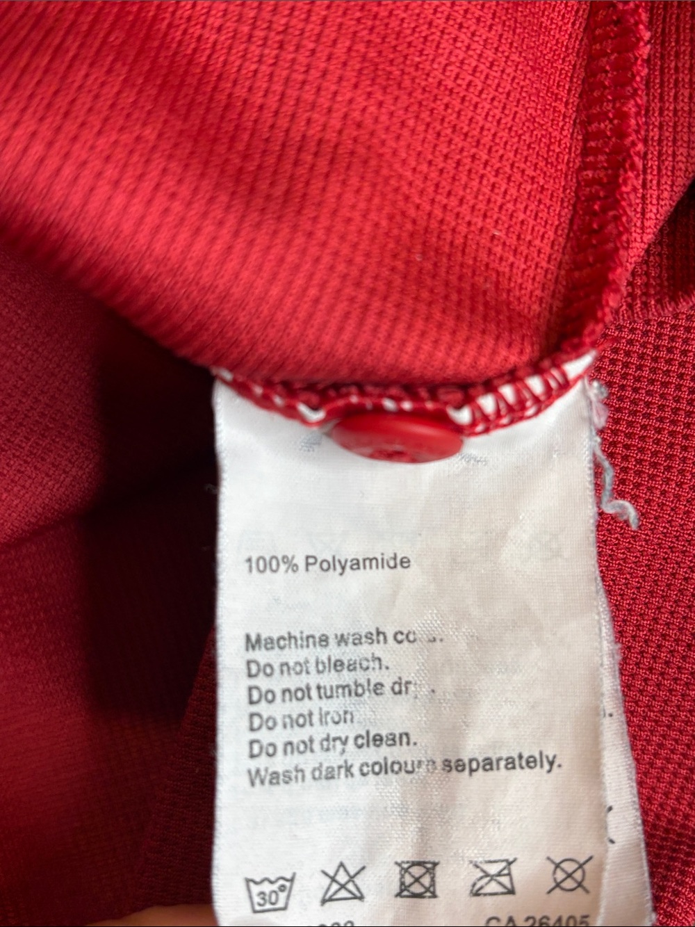 ❤️ Helly Hansen Deep Red Men’s Polo Shirt Small HH Logo Performance ❤️ - Picture 9 of 9